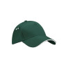 Czapka z daszkiem - mod. B15C:Bottle Green, 100% bawełna, White, One Size